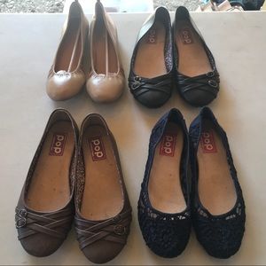 Set of 4 Ballet Flats Size 10